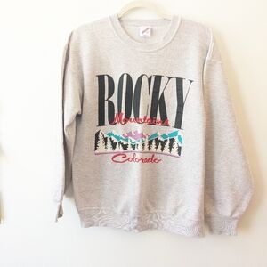 Vintage 90s Rocky Mountain Colorado Sweatshirt